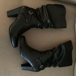 Black leather boots!